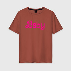 Женская футболка оверсайз Ребенок Барби