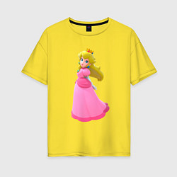 Женская футболка оверсайз Принцесса Пич