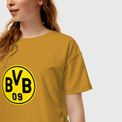 Футболка оверсайз женская Borussia fc sport, цвет: горчичный — фото 2