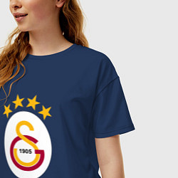 Футболка оверсайз женская Galatasaray fc sport, цвет: тёмно-синий — фото 2