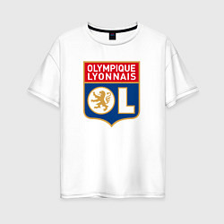 Женская футболка оверсайз Olympique lyonnais fc