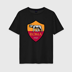 Футболка оверсайз женская Roma sport fc, цвет: черный