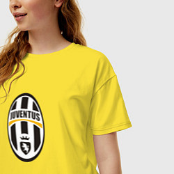 Футболка оверсайз женская Juventus sport fc, цвет: желтый — фото 2