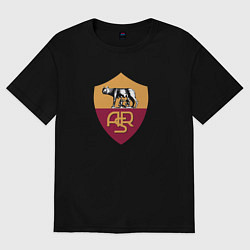Футболка оверсайз женская Roma fc club, цвет: черный