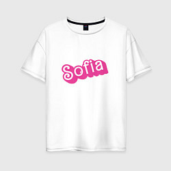 Женская футболка оверсайз Sofia - retro barbie style