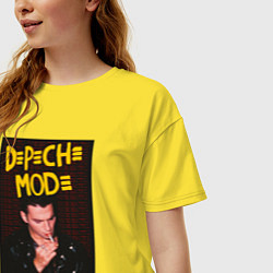 Футболка оверсайз женская Depeche Mode Dave, цвет: желтый — фото 2