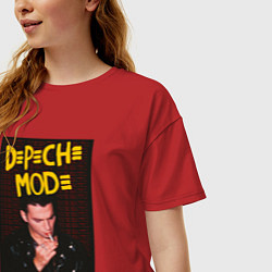 Футболка оверсайз женская Depeche Mode Dave, цвет: красный — фото 2