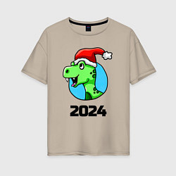 Женская футболка оверсайз Год дракона 2024