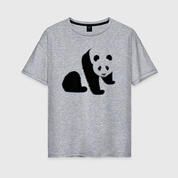 Женская футболка оверсайз Гигантская панда