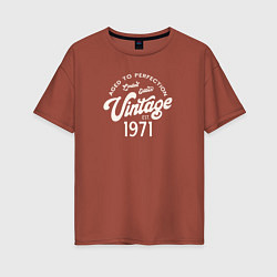 Женская футболка оверсайз 1971 год - выдержанный до совершенства
