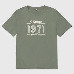 Футболка оверсайз женская Лимитированный выпуск 1971, цвет: авокадо