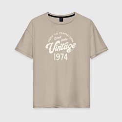 Женская футболка оверсайз 1974 год - выдержанный до совершенства