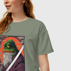Футболка оверсайз женская Pepe samurai, цвет: авокадо — фото 2