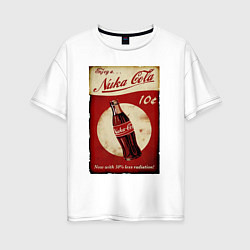 Футболка оверсайз женская Nuka cola price, цвет: белый