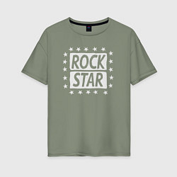 Футболка оверсайз женская Star rock, цвет: авокадо
