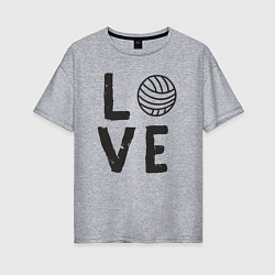 Женская футболка оверсайз Lover volleyball
