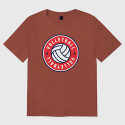 Женская футболка оверсайз Volleyball and volleyball