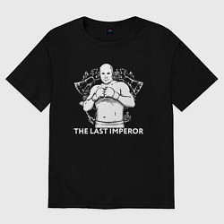 Футболка оверсайз женская The last imperor, цвет: черный