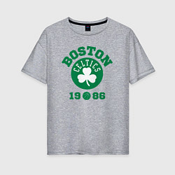 Футболка оверсайз женская Boston Celtics 1986, цвет: меланж