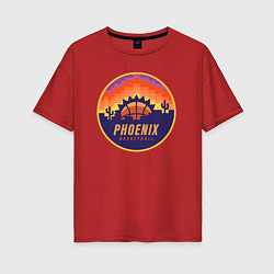 Женская футболка оверсайз Phoenix basketball