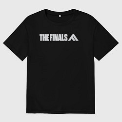 Футболка оверсайз женская The finals logo, цвет: черный