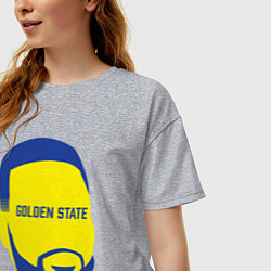 Футболка оверсайз женская Golden State Curry, цвет: меланж — фото 2