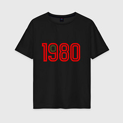 Женская футболка оверсайз 1980 год рождения