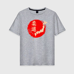Женская футболка оверсайз Дзюдо Японии