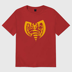 Футболка оверсайз женская Killa beez, цвет: красный