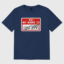 Женская футболка оверсайз Hi my name is
