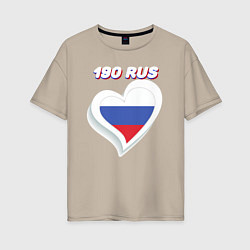 Женская футболка оверсайз 190 регион Московская область