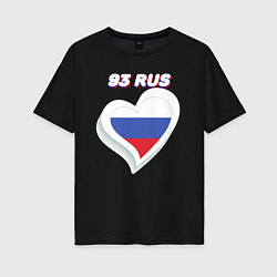 Женская футболка оверсайз 93 регион Краснодарский край