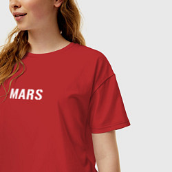 Футболка оверсайз женская Mars 30STM, цвет: красный — фото 2