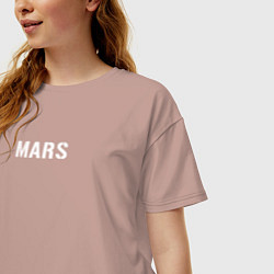 Футболка оверсайз женская Mars 30STM, цвет: пыльно-розовый — фото 2