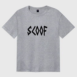 Футболка оверсайз женская Скуф металл, цвет: меланж