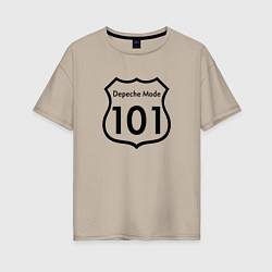 Женская футболка оверсайз Depeche Mode - 101 Route 66