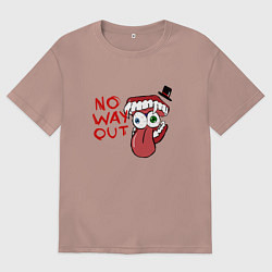 Футболка оверсайз женская Кейн Удивительный цифровой цирк, цвет: пыльно-розовый