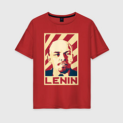 Женская футболка оверсайз Vladimir Lenin