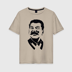 Женская футболка оверсайз Образ Сталина