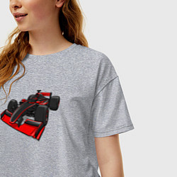 Футболка оверсайз женская Formula-1 McLaren, цвет: меланж — фото 2