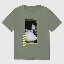 Футболка оверсайз женская Depeche Mode a question of lust, цвет: авокадо