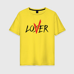 Женская футболка оверсайз Loser lover