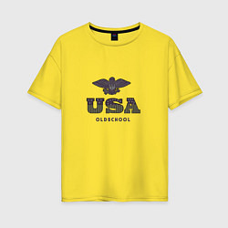 Женская футболка оверсайз USA Oldschool