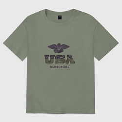 Женская футболка оверсайз USA Oldschool