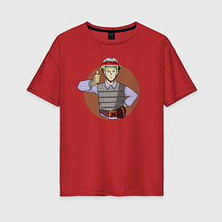 Женская футболка оверсайз Кира солдат