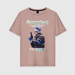 Женская футболка оверсайз Standoff 2 - Frosty Chaos