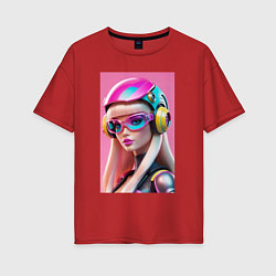 Женская футболка оверсайз Sweet Barbie - cyberpunk