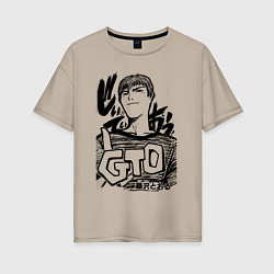 Женская футболка оверсайз Эйкити Онидзука - GTO