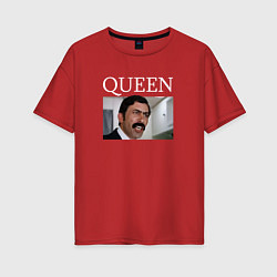 Женская футболка оверсайз Queen - Mimino мем