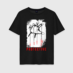 Женская футболка оверсайз Protective
